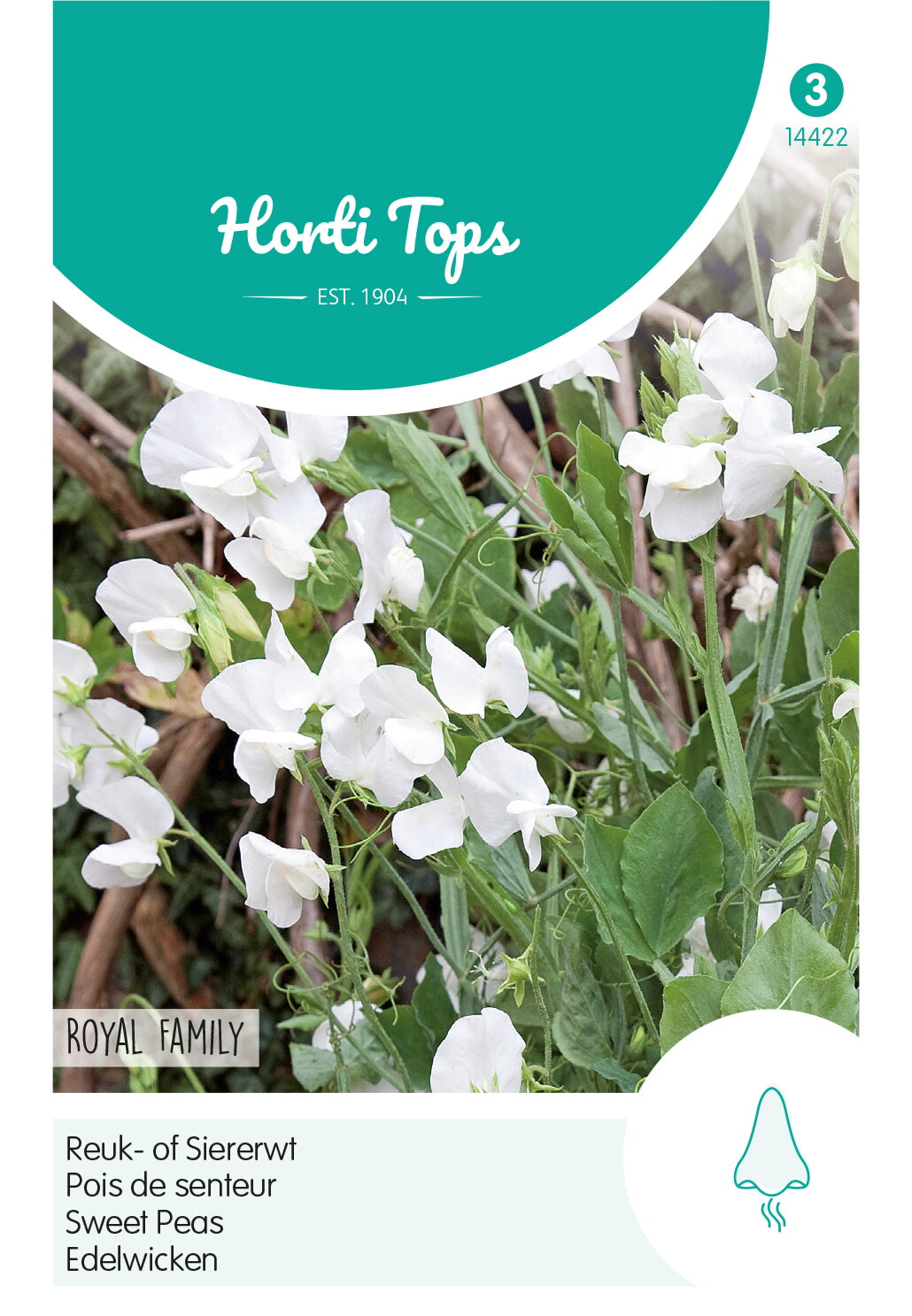 Horti Tops Duftwicke Royal Weiss