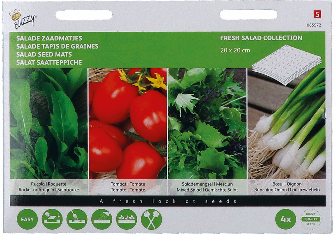 Buzzy Seeds Gemüse-Mischung Salat Saatteppich