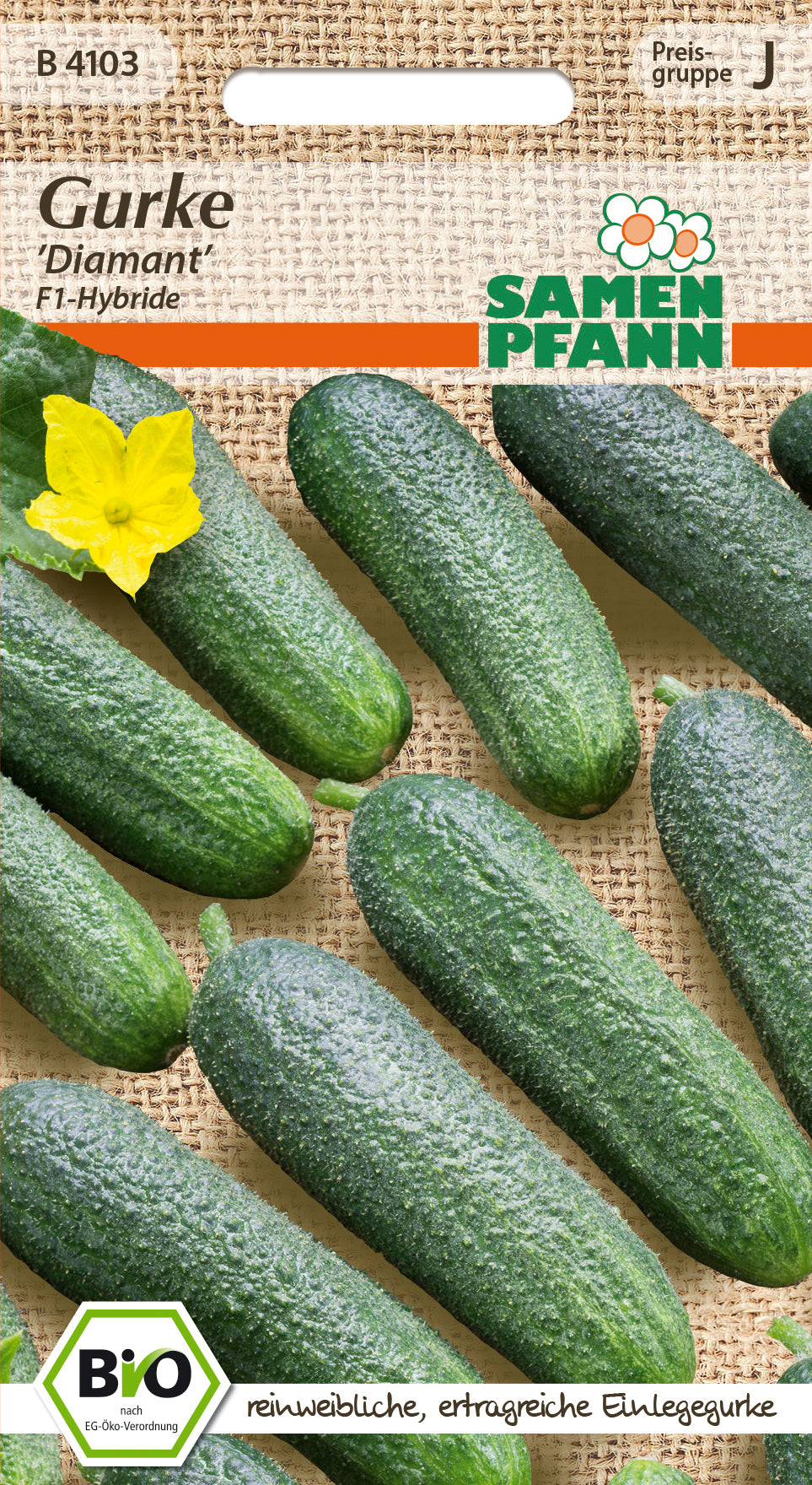 Samen Pfann BIO Einlegegurke Diamant