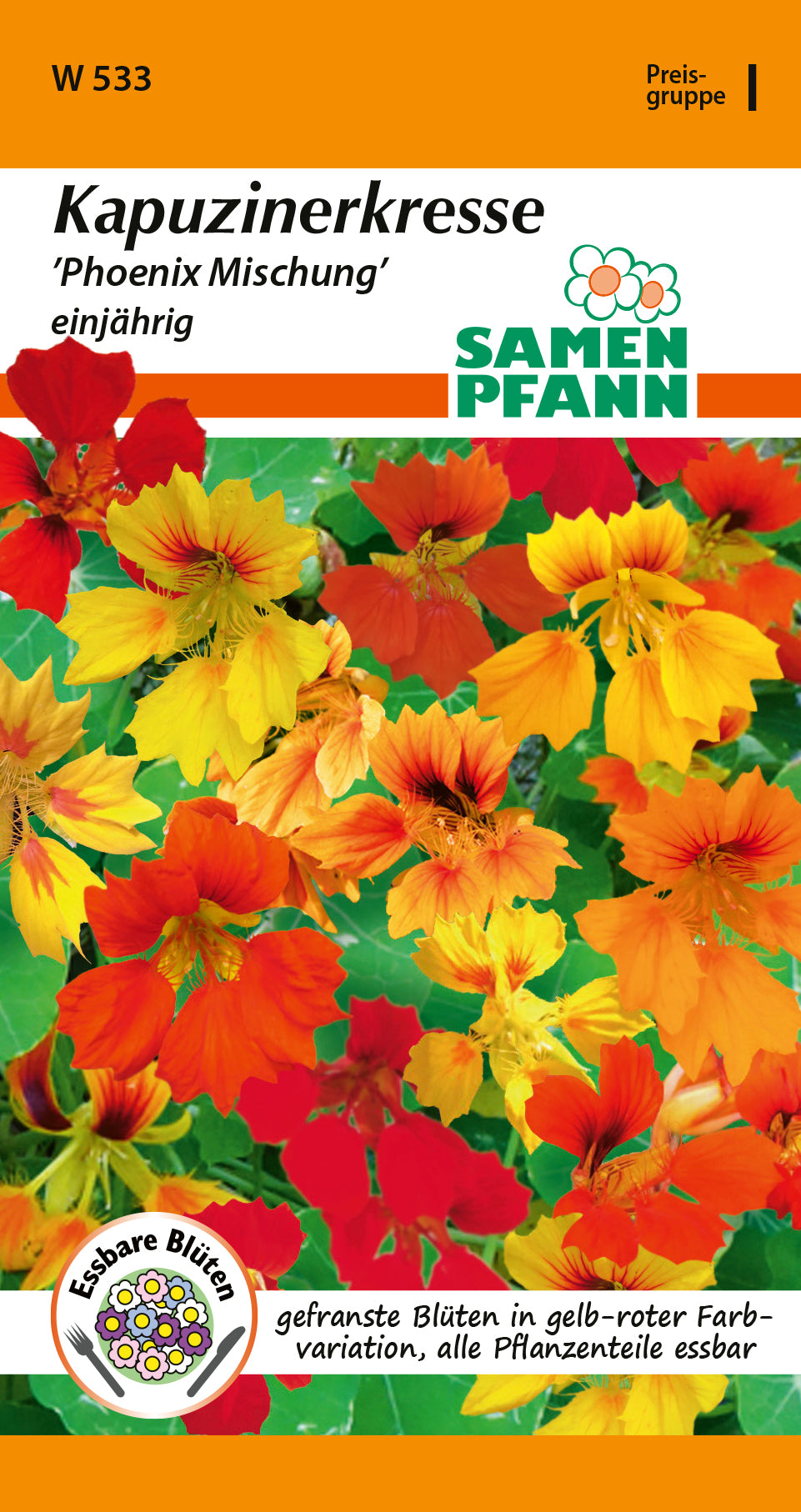 Samen Pfann Phoenix Mischung Kapuzinerkresse