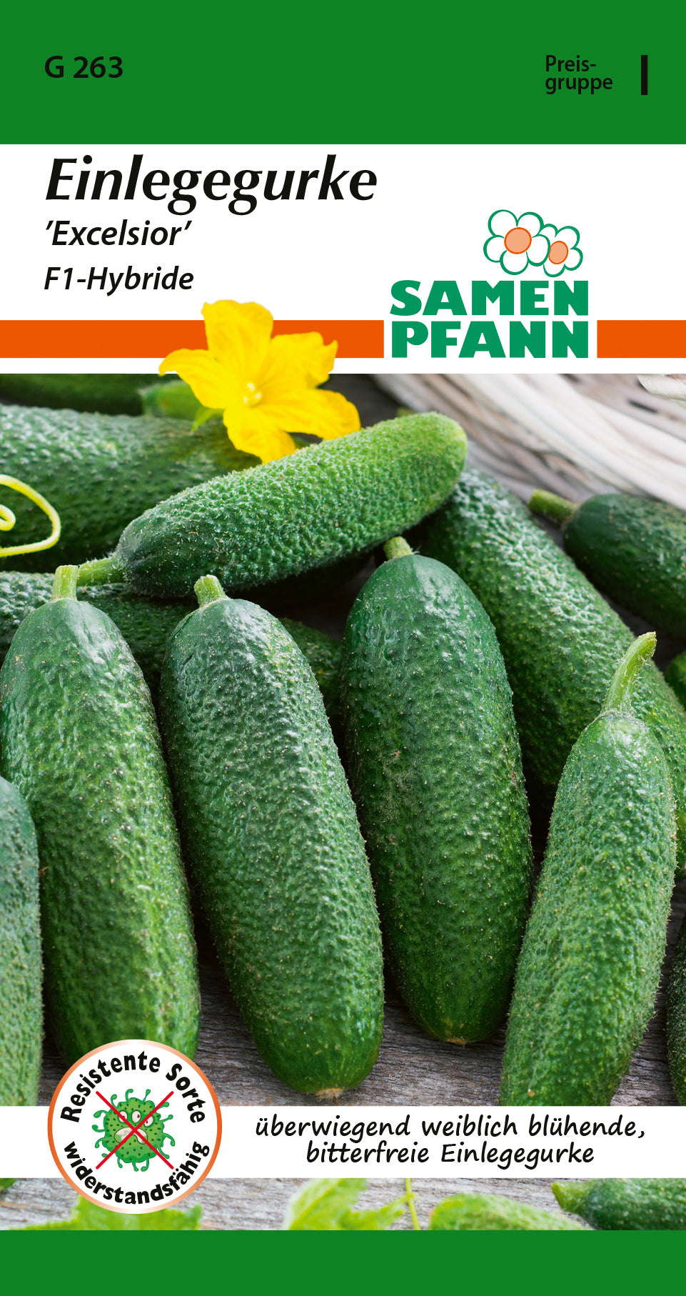 Samen Pfann Einlegegurke Excelsior