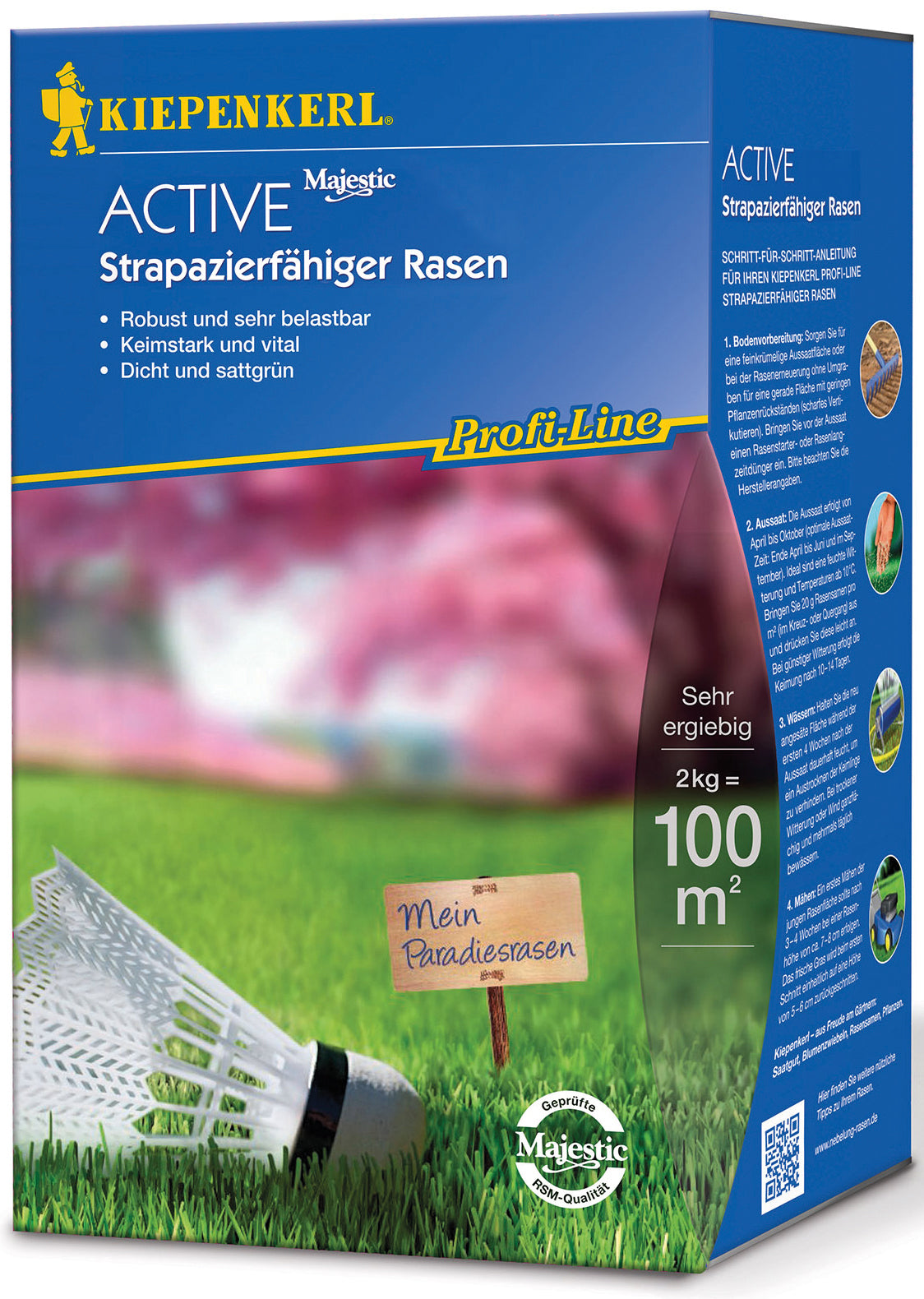Kiepenkerl Rasen Active Strapazierfähiger, 2 kg Profi-Line