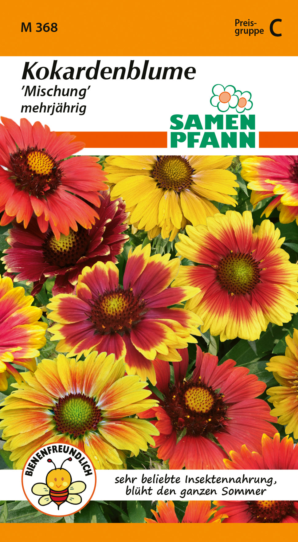 Samen Pfann Kokardenblume Mischung mehrjährig