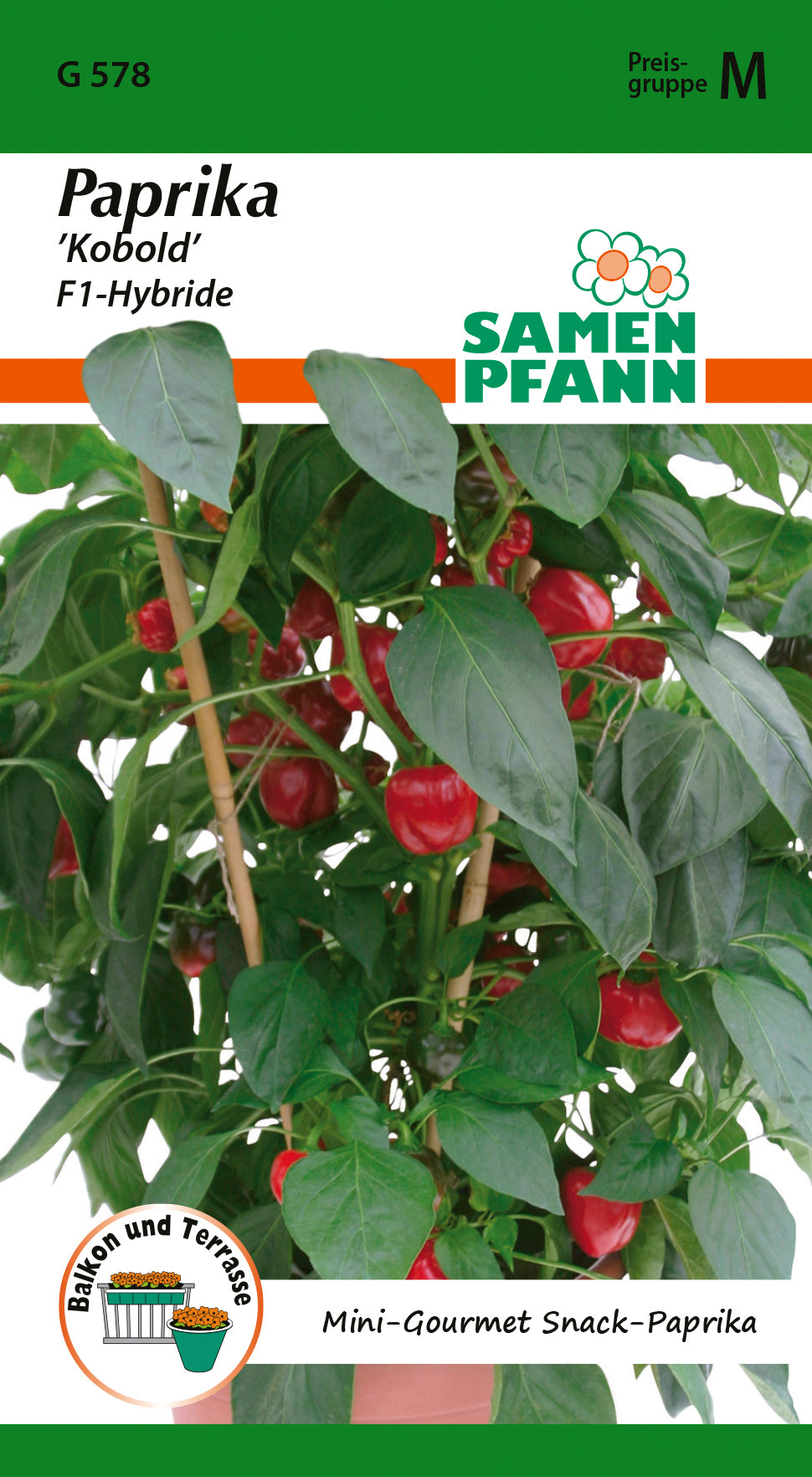 Samen Pfann Paprika Kobold