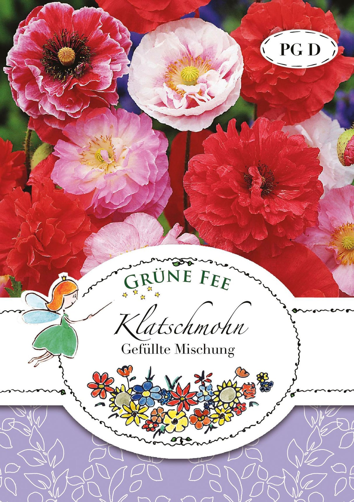 Grüne Fee Klatschmohn Gefüllte Mischung
