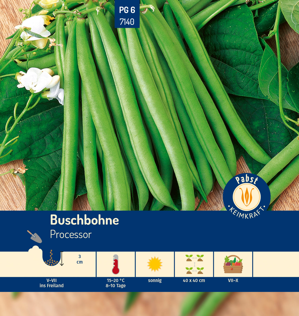 Pabst Keimkraft Buschbohnen Processor