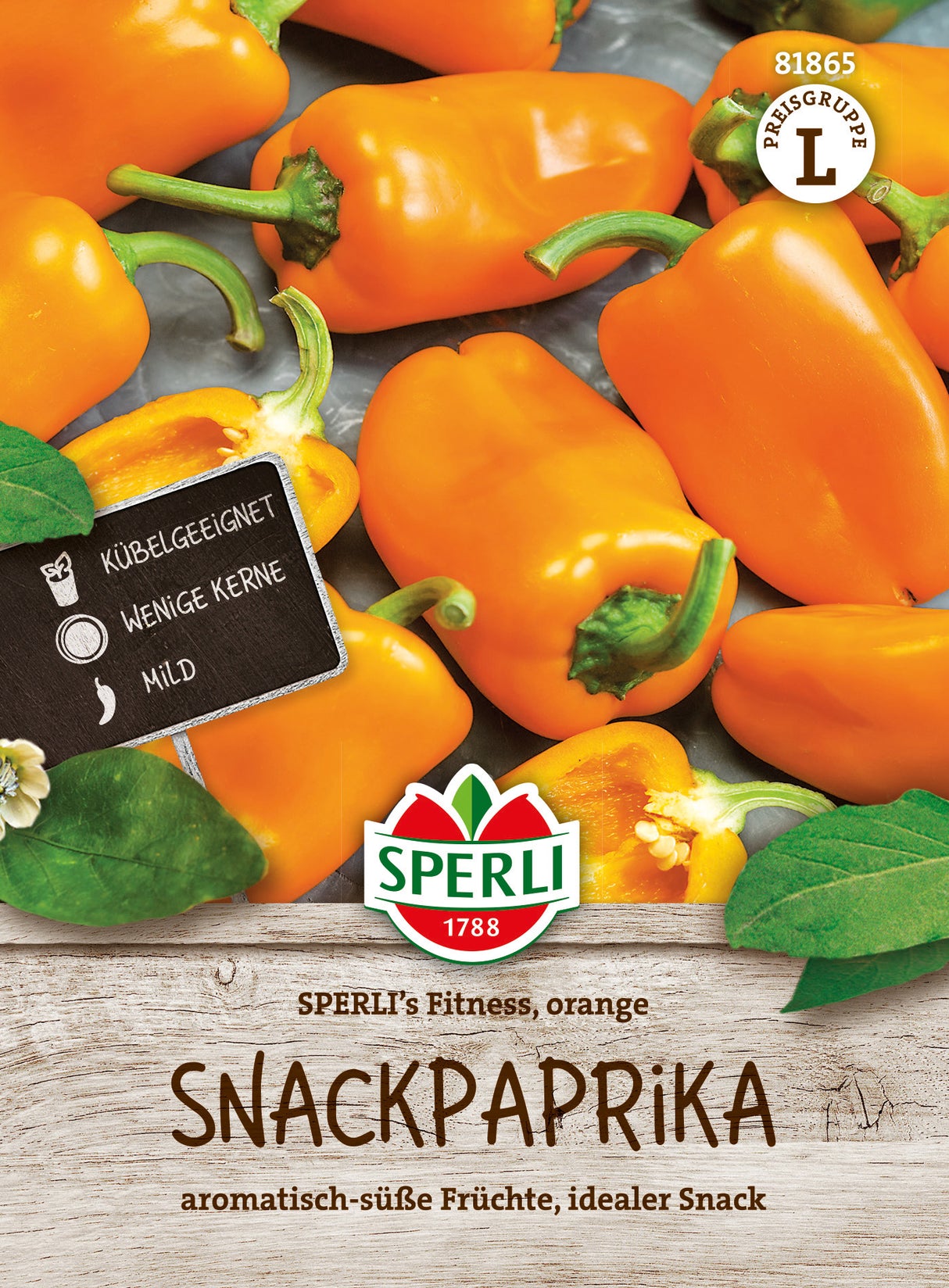 SPERLI Snackpaprika SPERLI's Fitness, orange (E499531)