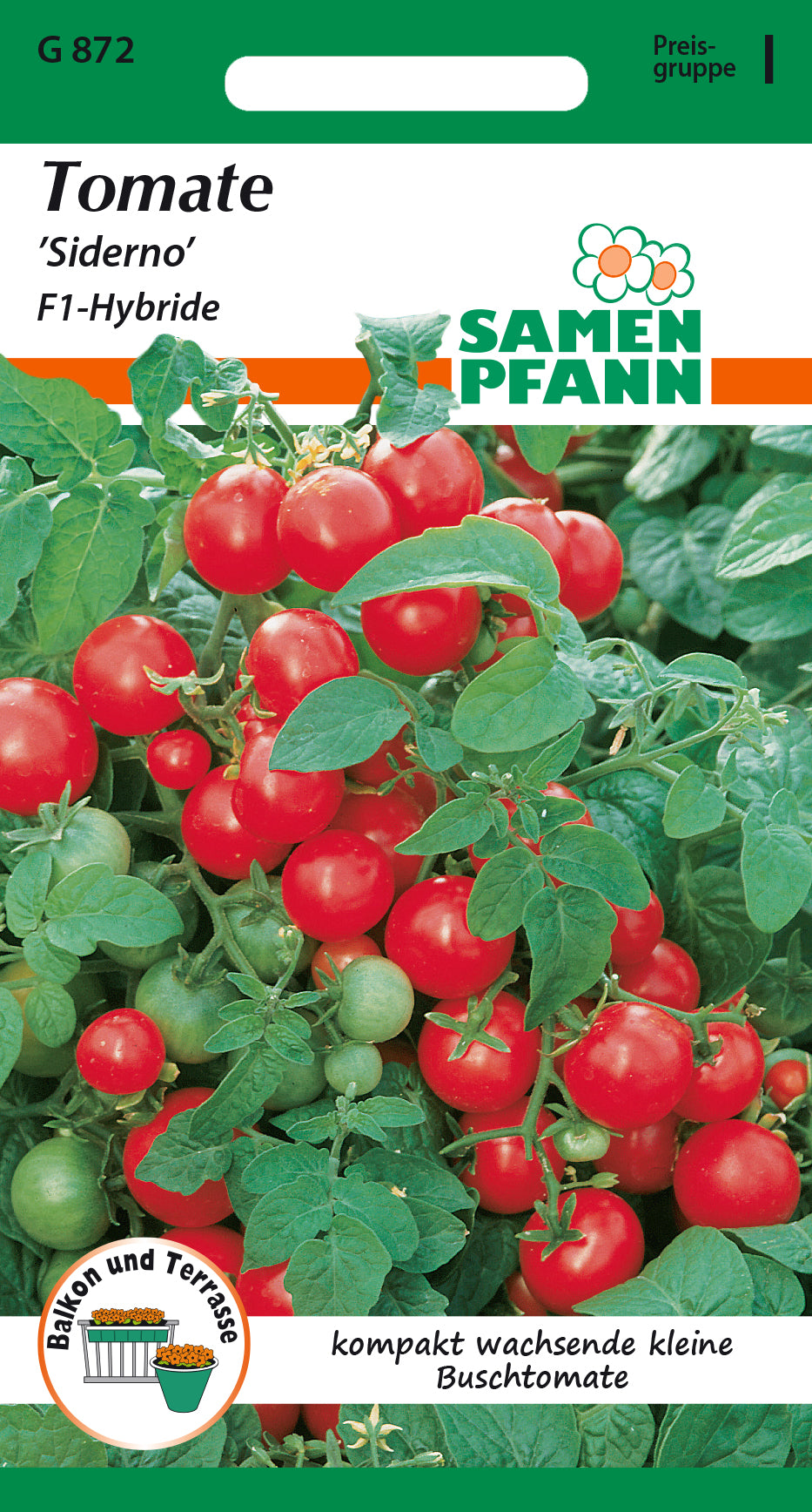 Samen Pfann Siderno Tomaten