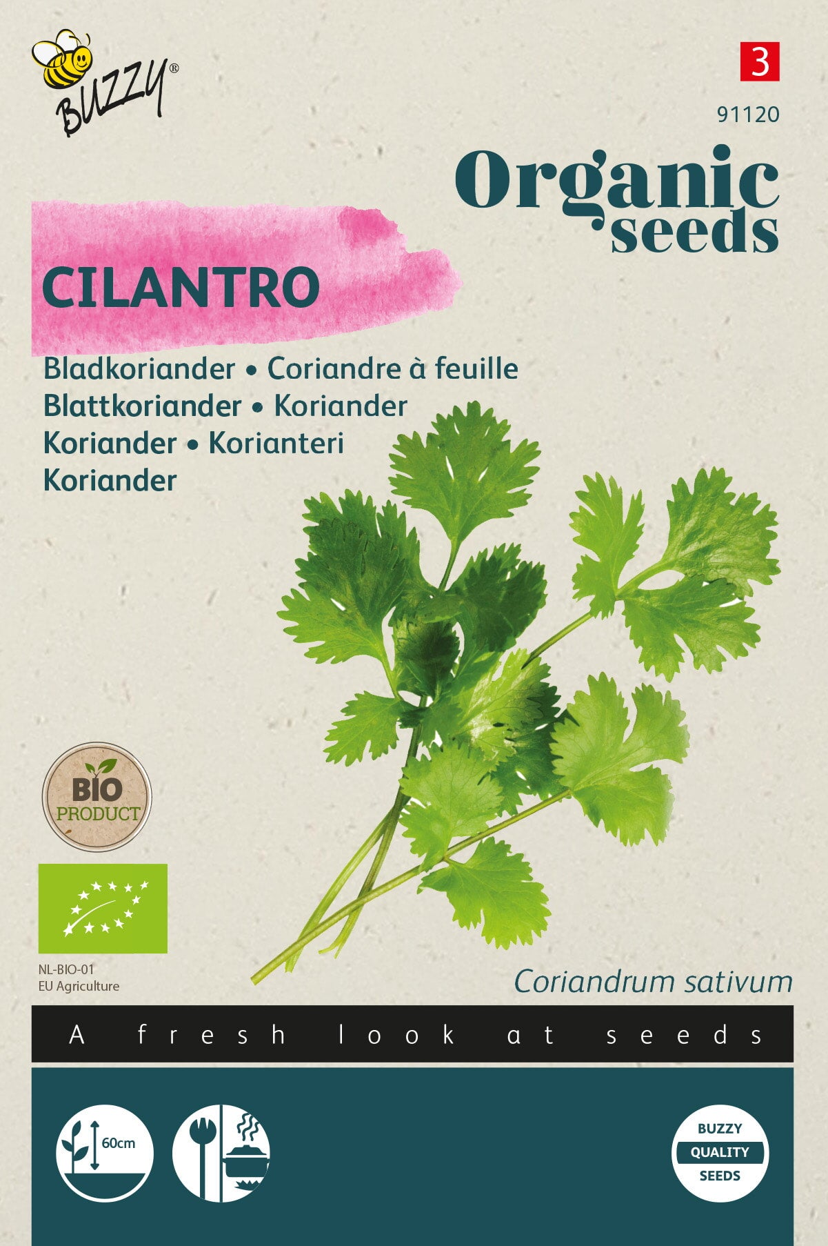 Buzzy Organic Seeds BIO Blattkoriander