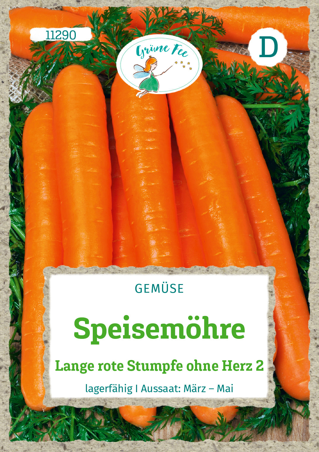 Grüne Fee Möhren Lange rote stumpfe ohne Herz 2