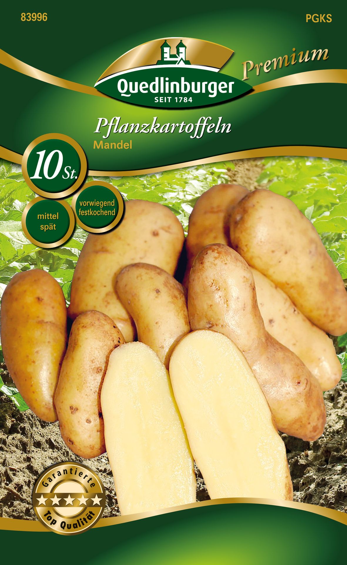 Quedlinburger Pflanzkartoffel Mandel 10 Stück