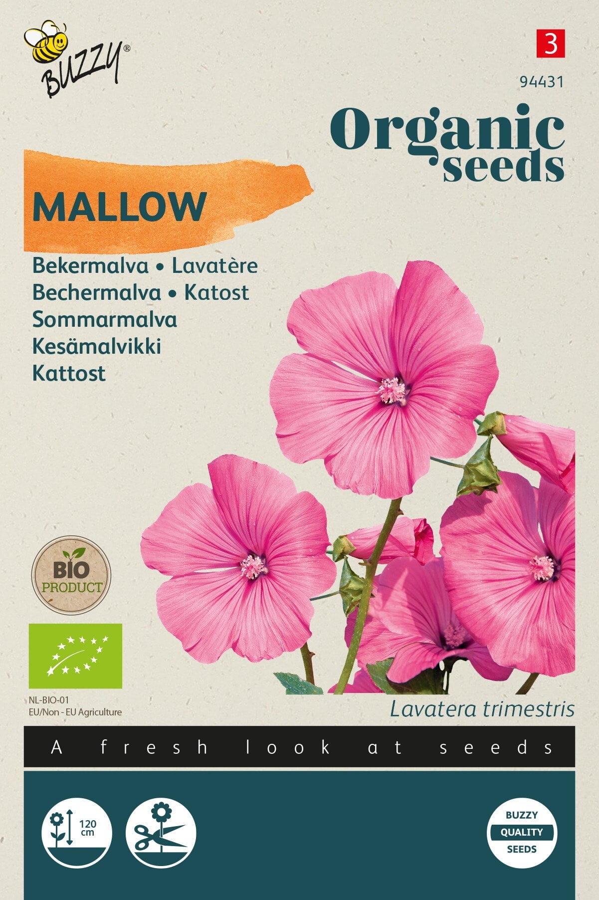 Buzzy Organic Seeds BIO Bechermalvan rose rot