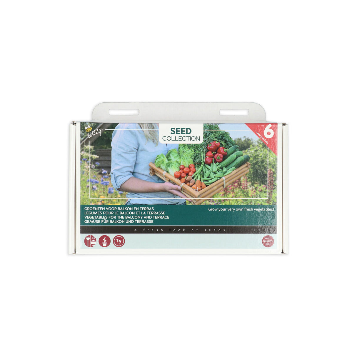 Buzzy Seeds Gemüse-Mischung Gemüse für Balkon und Terrasse