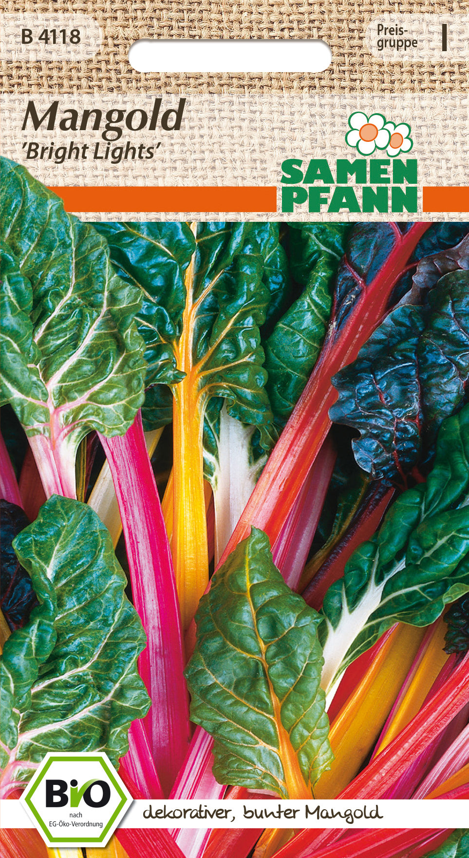 Samen Pfann BIO Mangold Bright Lights