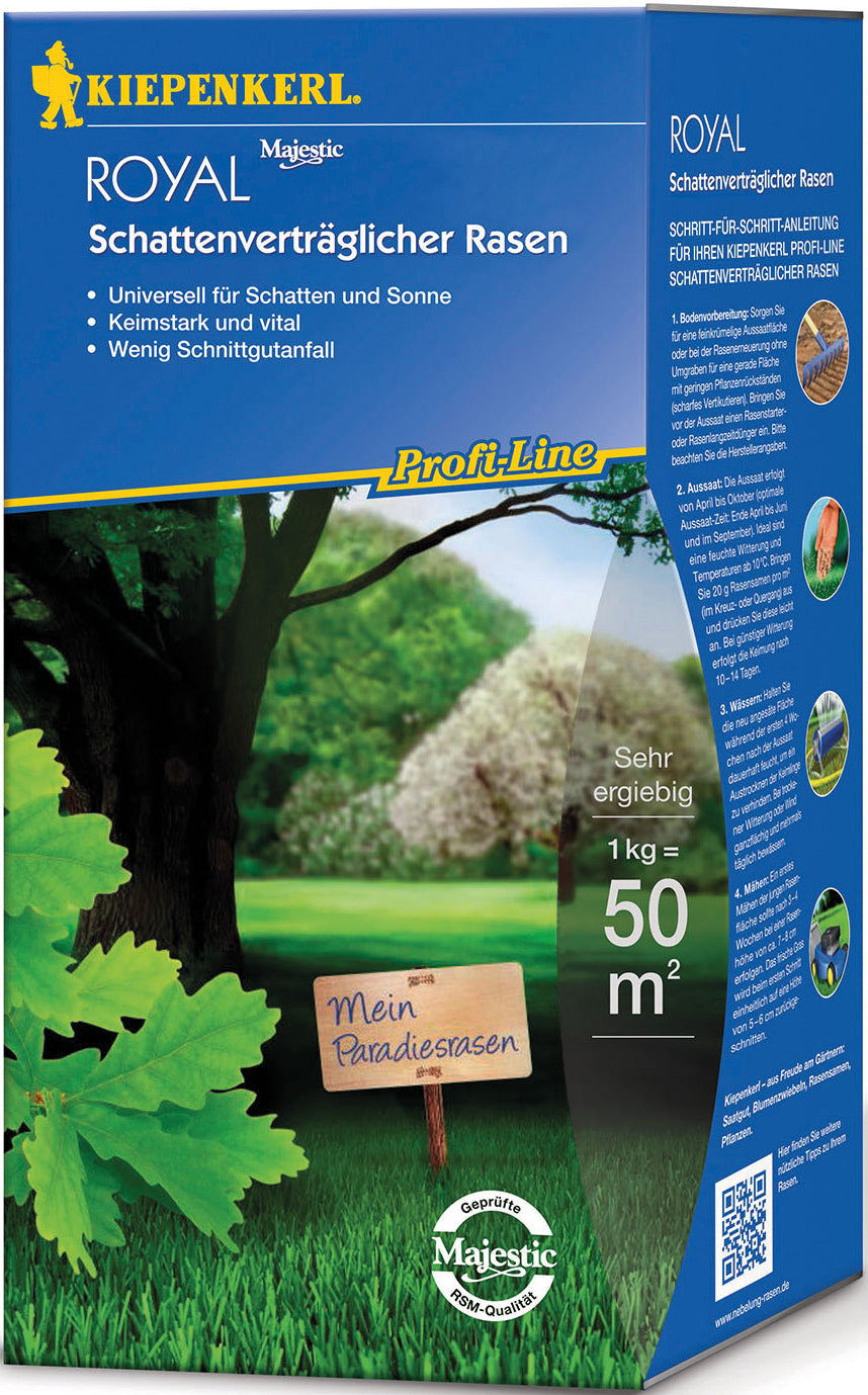 Kiepenkerl Rasen Schattenverträglich Royal, 1 kg Profi-Line