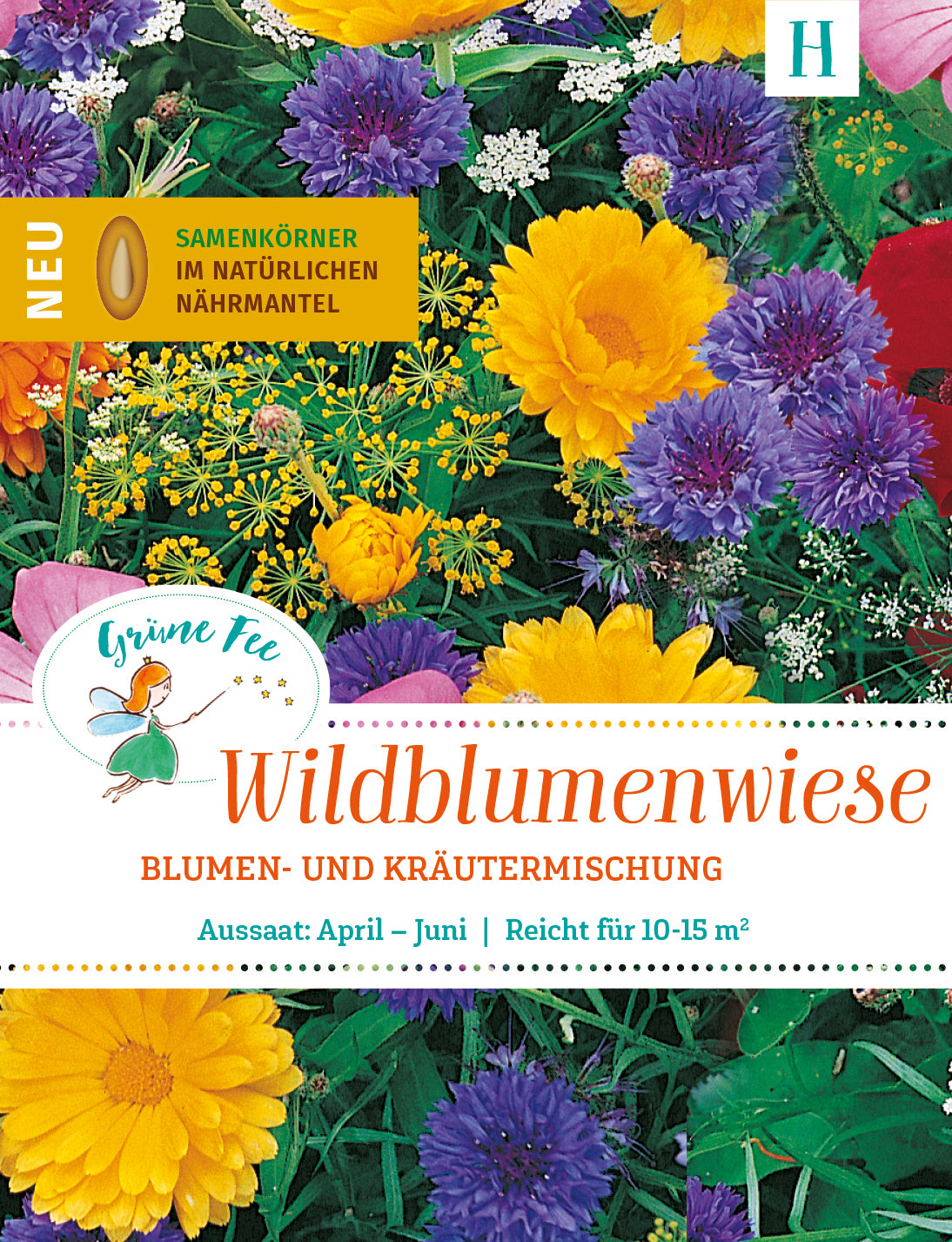 Grüne Fee Blumenwiesen Blumen- und Kräutermischung Faltschachtel