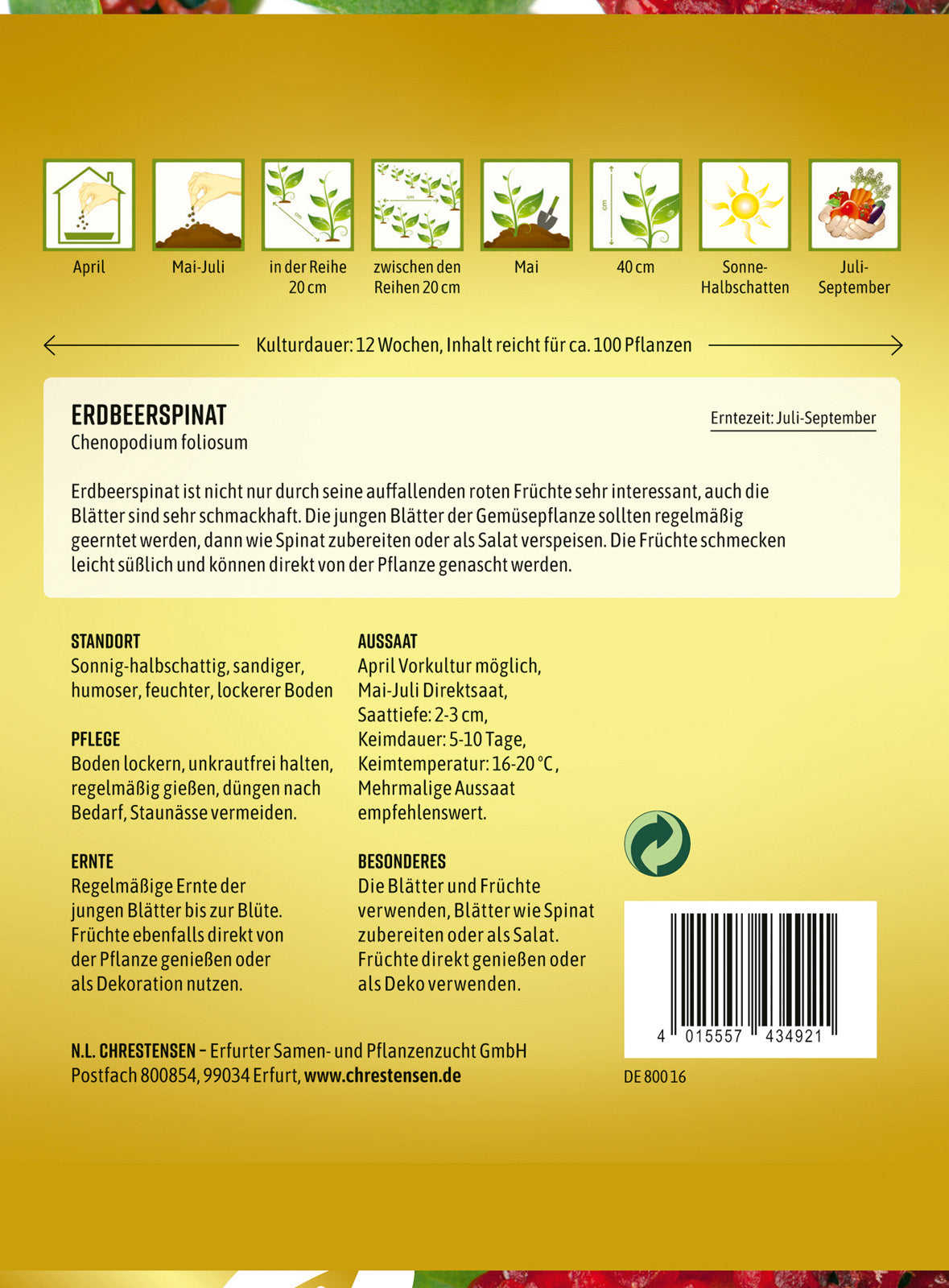 N.L. Chrestensen Erdbeerspinat