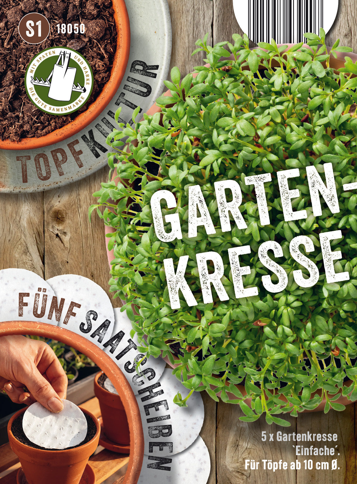 N.L. Chrestensen Gartenkresse Einfache Saatscheibe