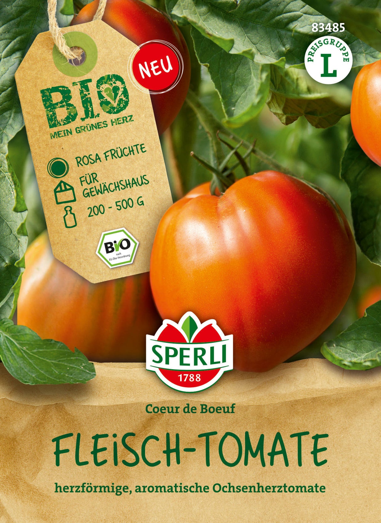 SPERLI BIO Fleischtomate Coeur de Boeuf