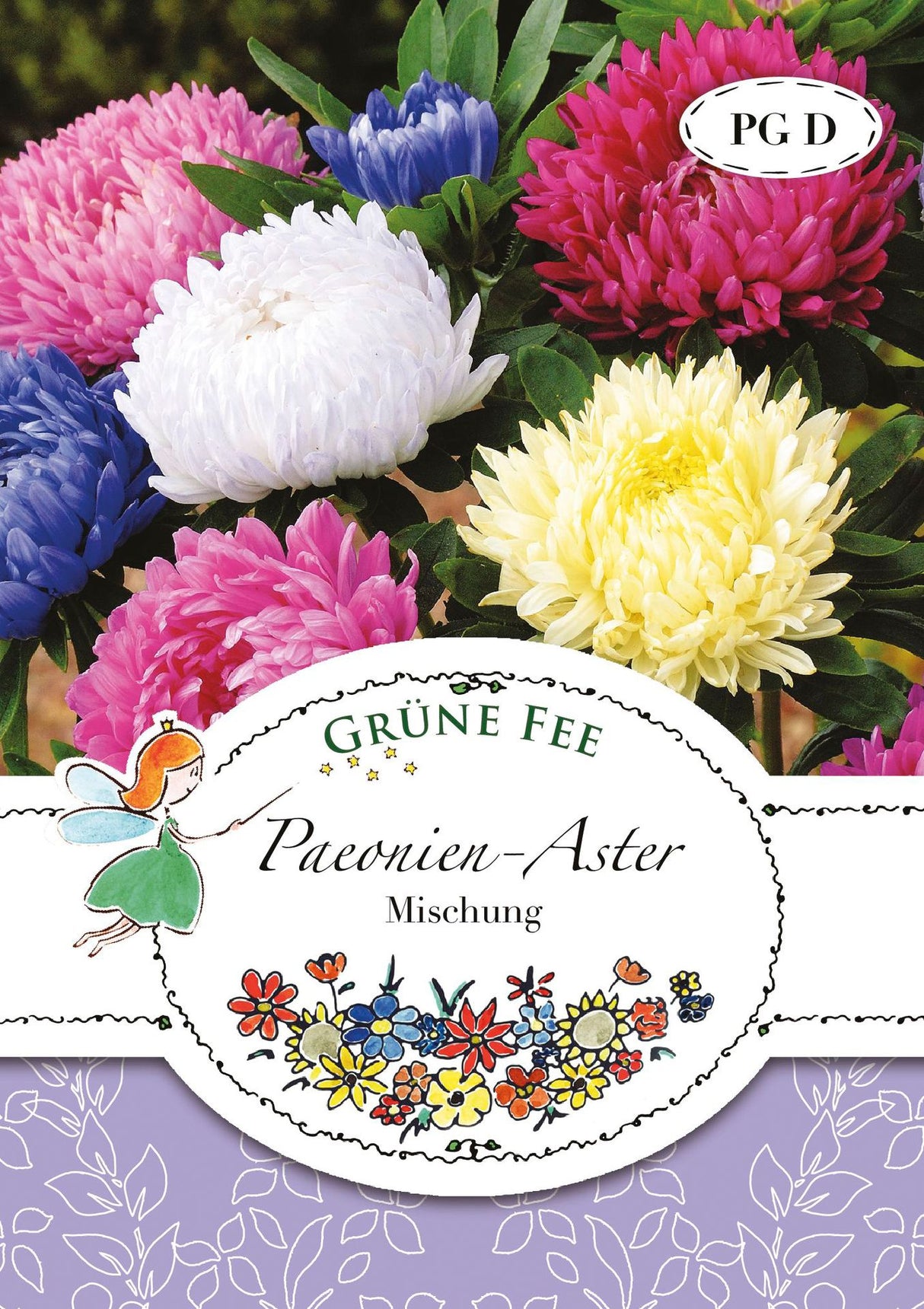 Grüne Fee Paeonien-Aster Mischung