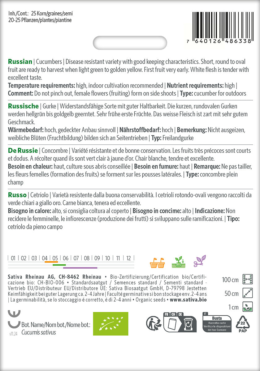 Sativa Gurke Russische