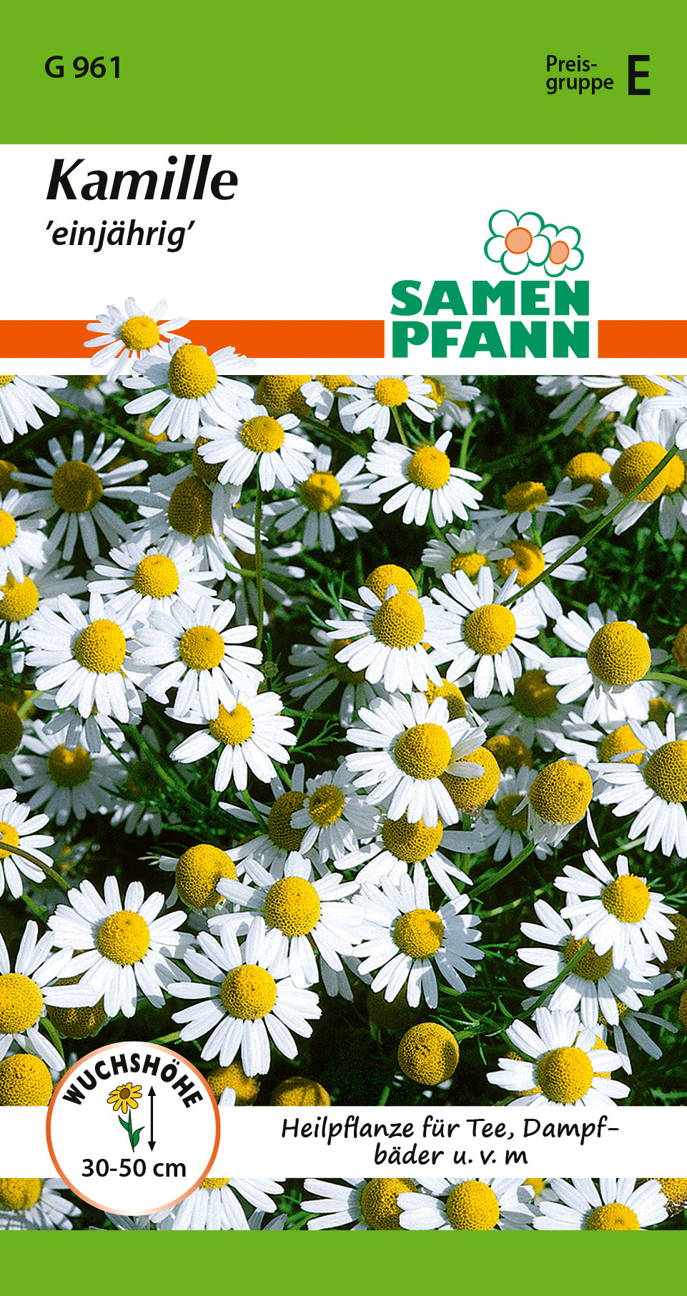 Samen Pfann Kamille Einjährig