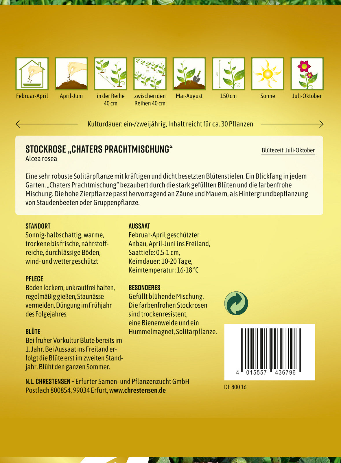 N.L. Chrestensen Stockrose Chaters Prachtmischung