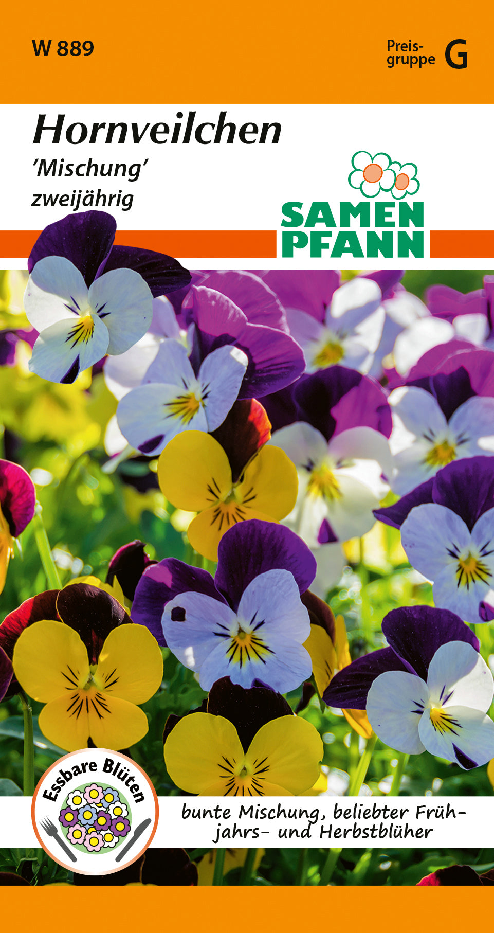 Samen Pfann Hornveilchen Mischung zweijährig