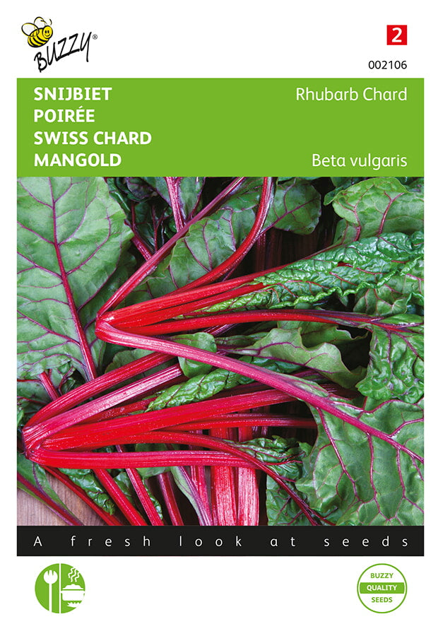 Buzzy Seeds Mangold Rotstielig Micro Leaf