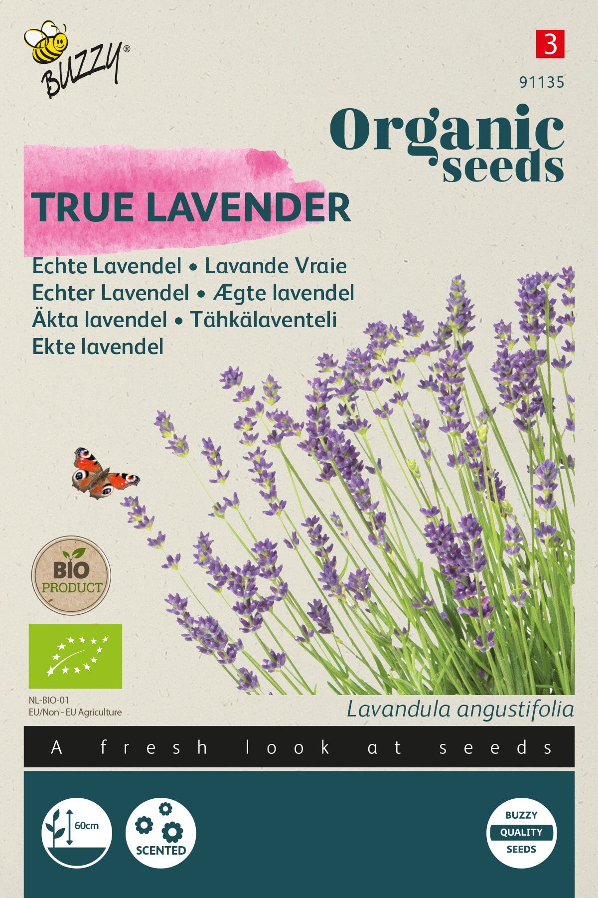Buzzy Organic Seeds BIO Lavendel Echter