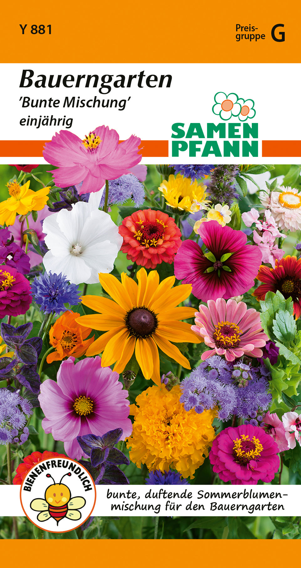 Samen Pfann Bauerngarten Bunte Mischung einjährig