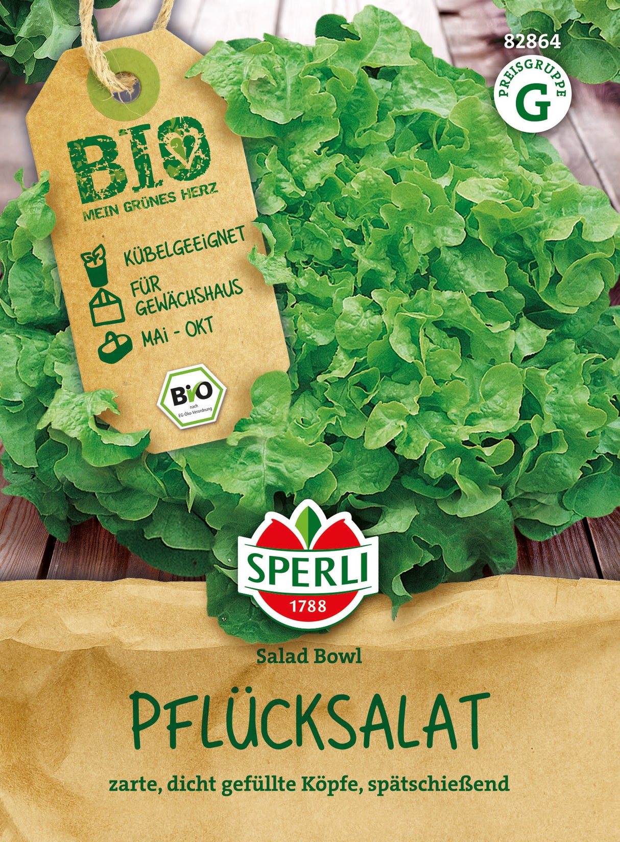 SPERLI BIO Pflück- & Schnittsalat Salad Bowl
