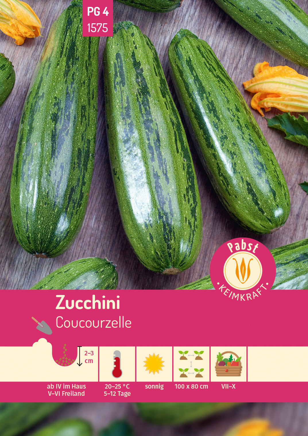 Pabst Keimkraft Zucchini Coucourzelle