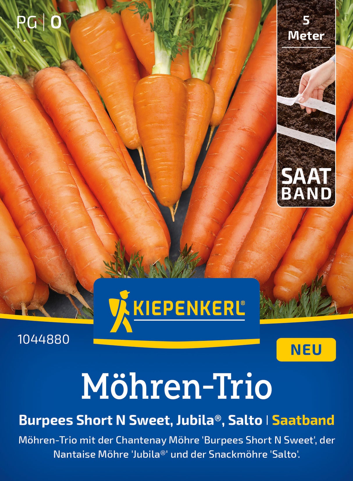 Kiepenkerl Möhren Burpees Short N Sweet, Jubila®, Salto Saatband