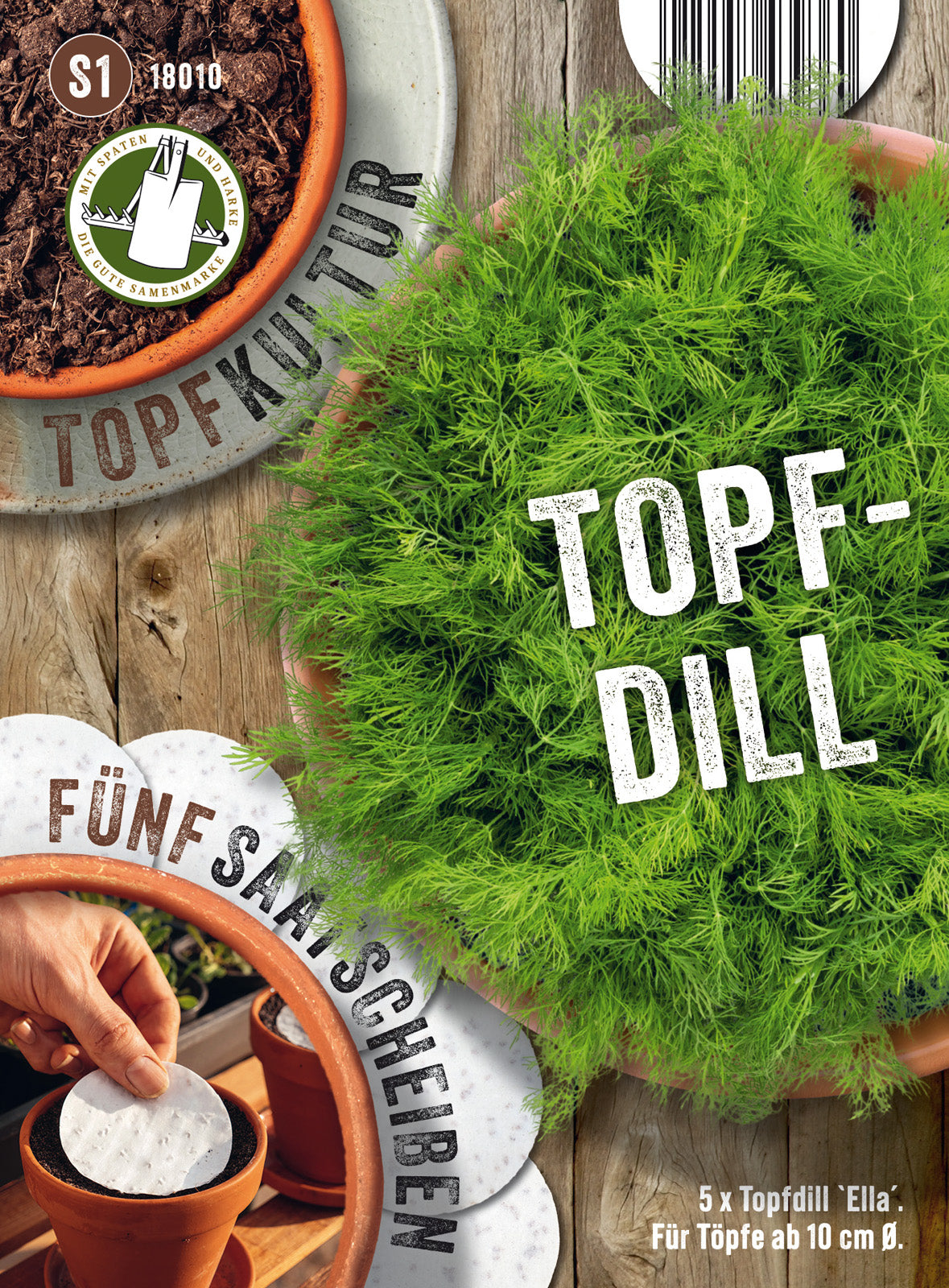 N.L. Chrestensen Topf Dill Ella Saatscheibe