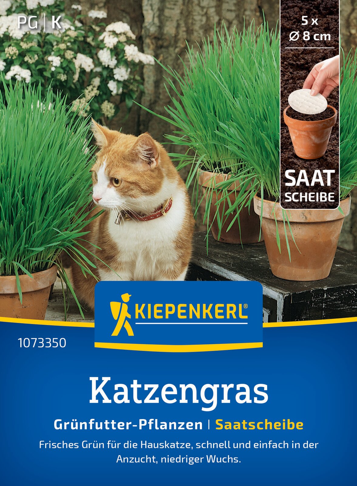 Kiepenkerl Gräser Katzengras Frischgrün Mischung Saatscheibe
