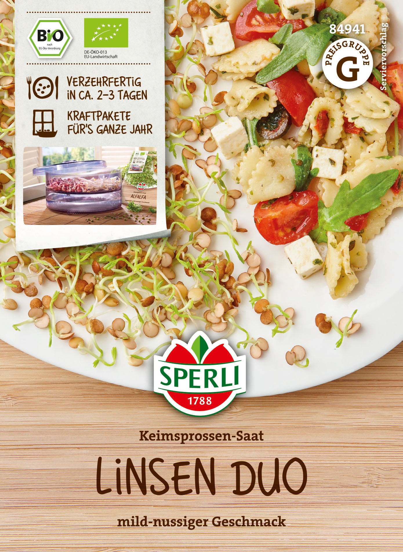 SPERLI BIO Keimsprossen Linsen Duo