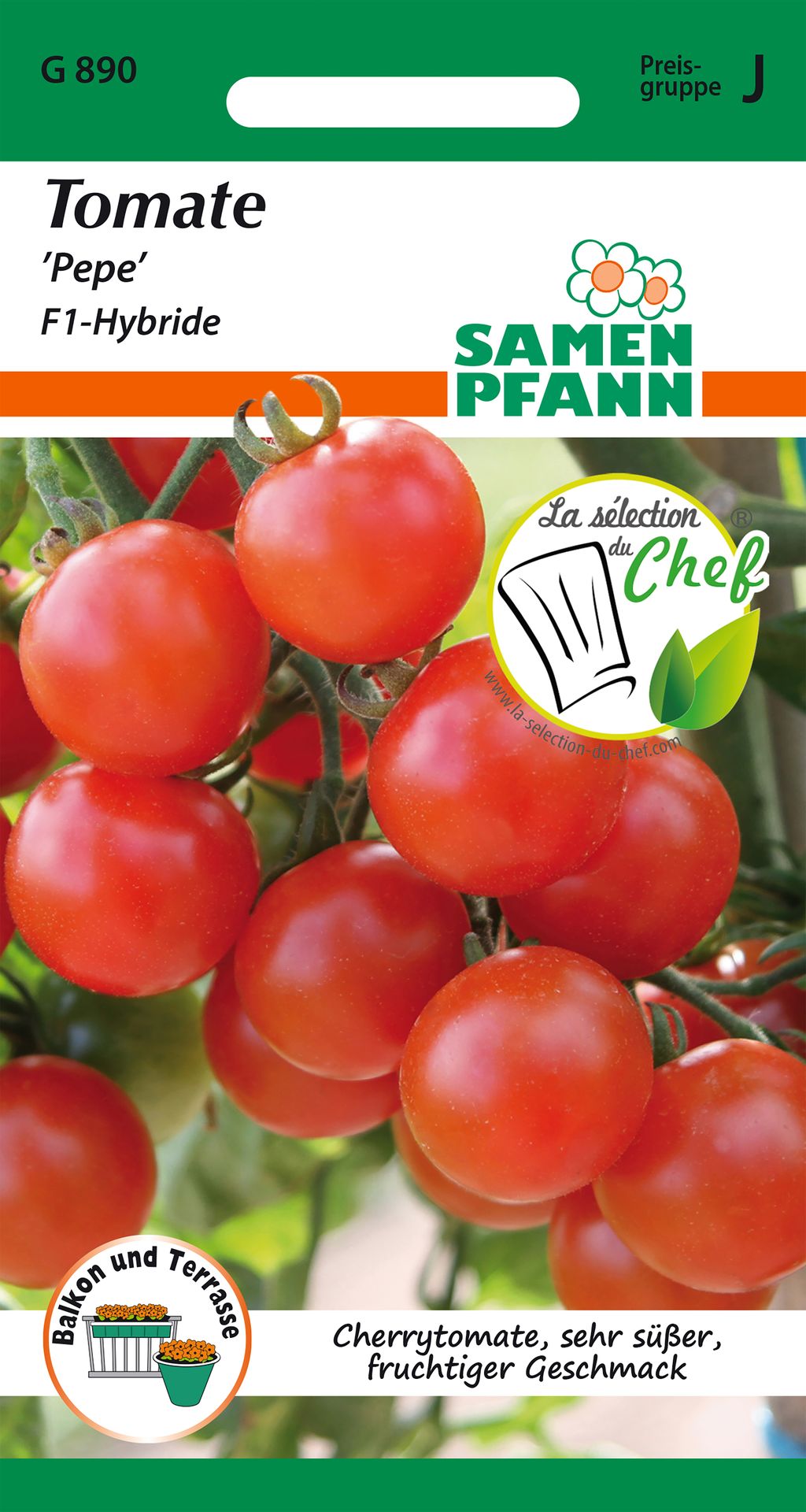 Samen Pfann Tomate Pepe