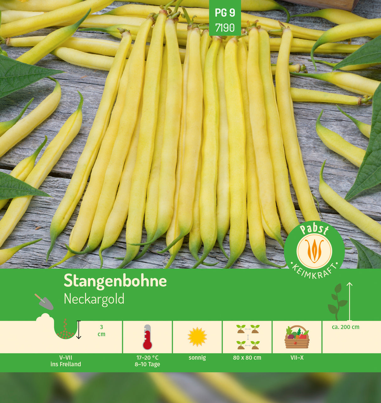 Pabst Keimkraft Stangenbohnen Neckargold