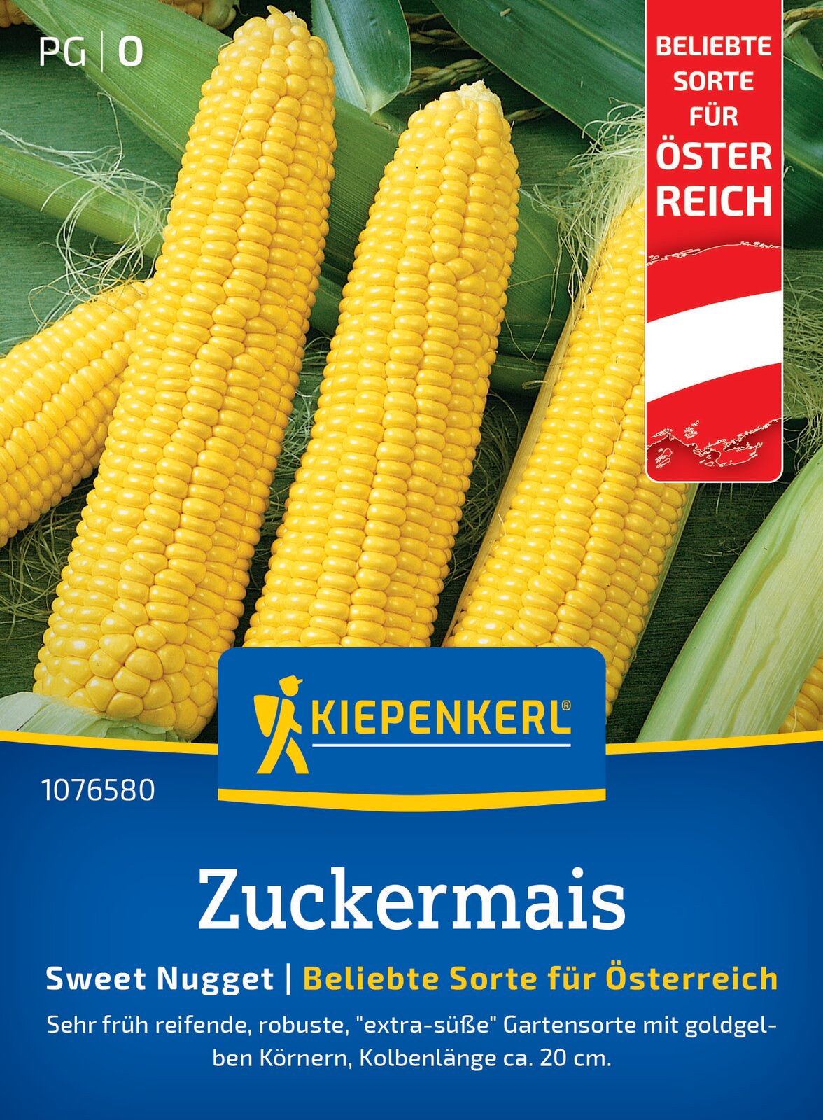 Kiepenkerl Zuckermais Sweet Nugget Österreich Sorte