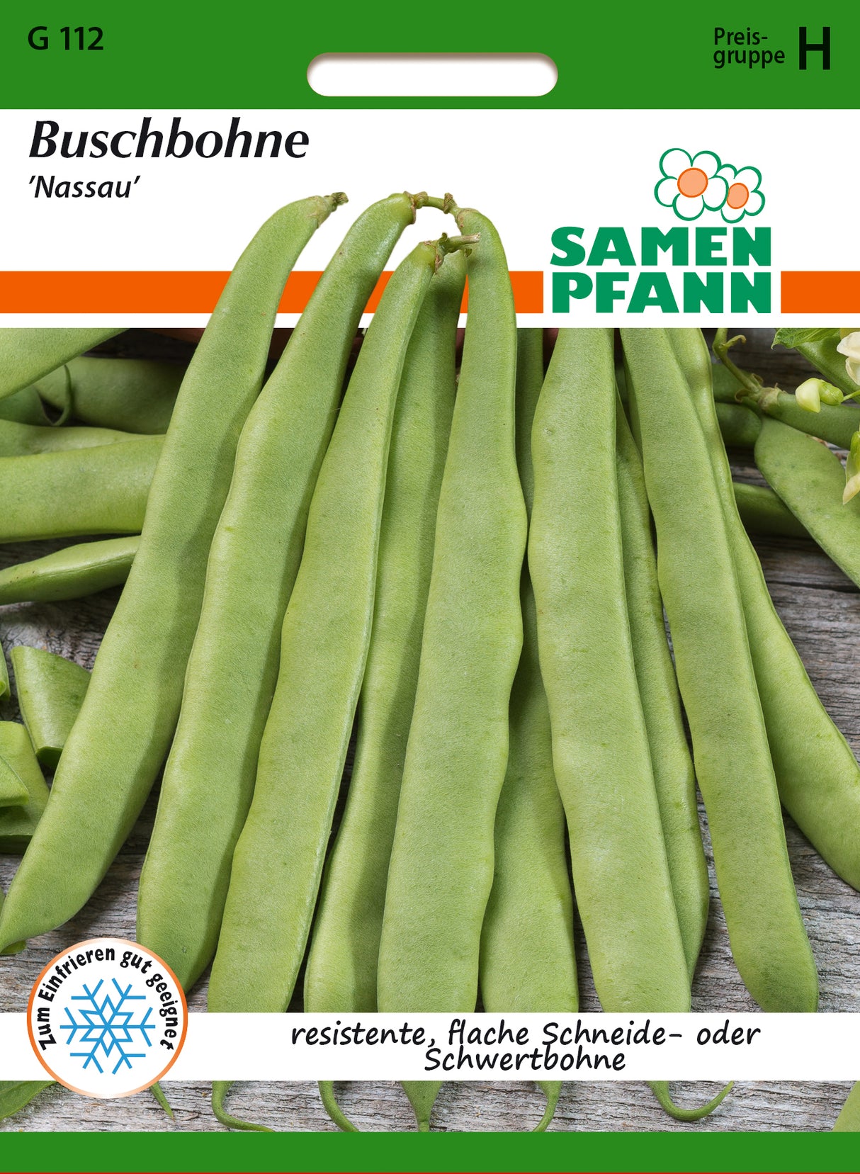 Samen Pfann Buschbohne Nassau