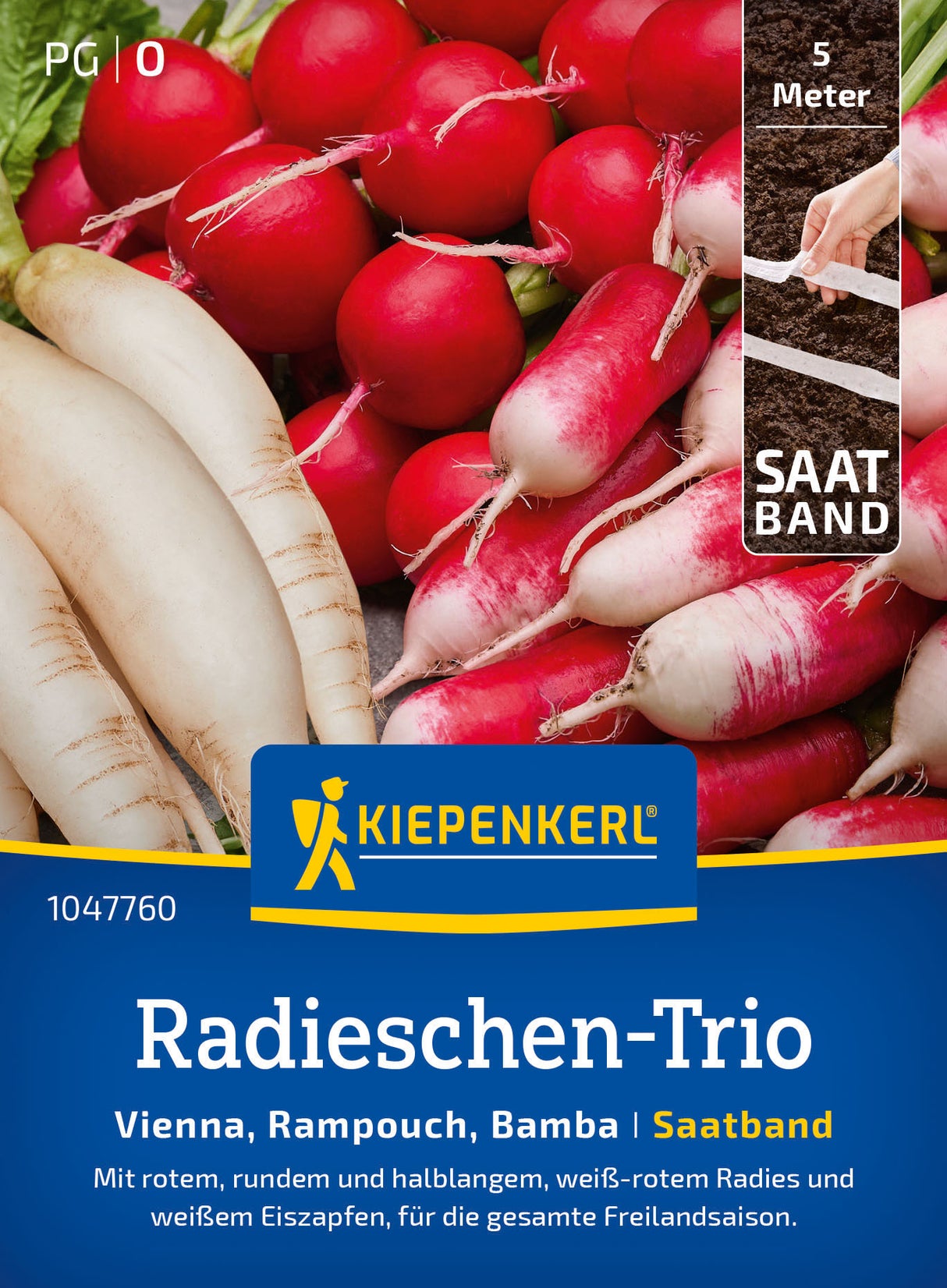 Kiepenkerl Radieschen Vienna, Rampouch, Bamba Saatband