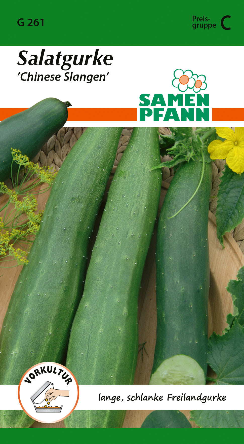 Samen Pfann Salatgurke Chinese Slangen