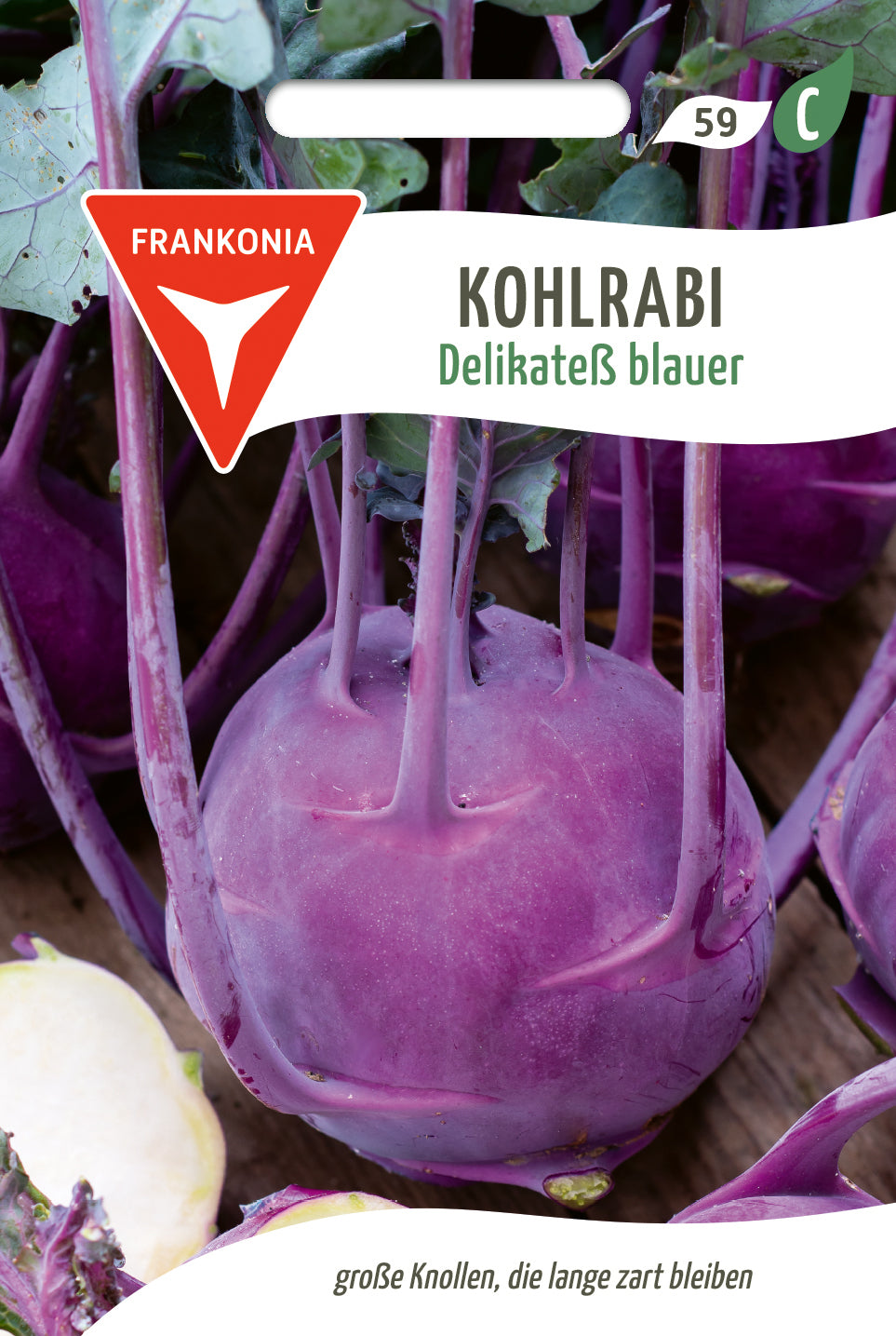 Frankonia Samen Kohlrabi Delikateß blauer