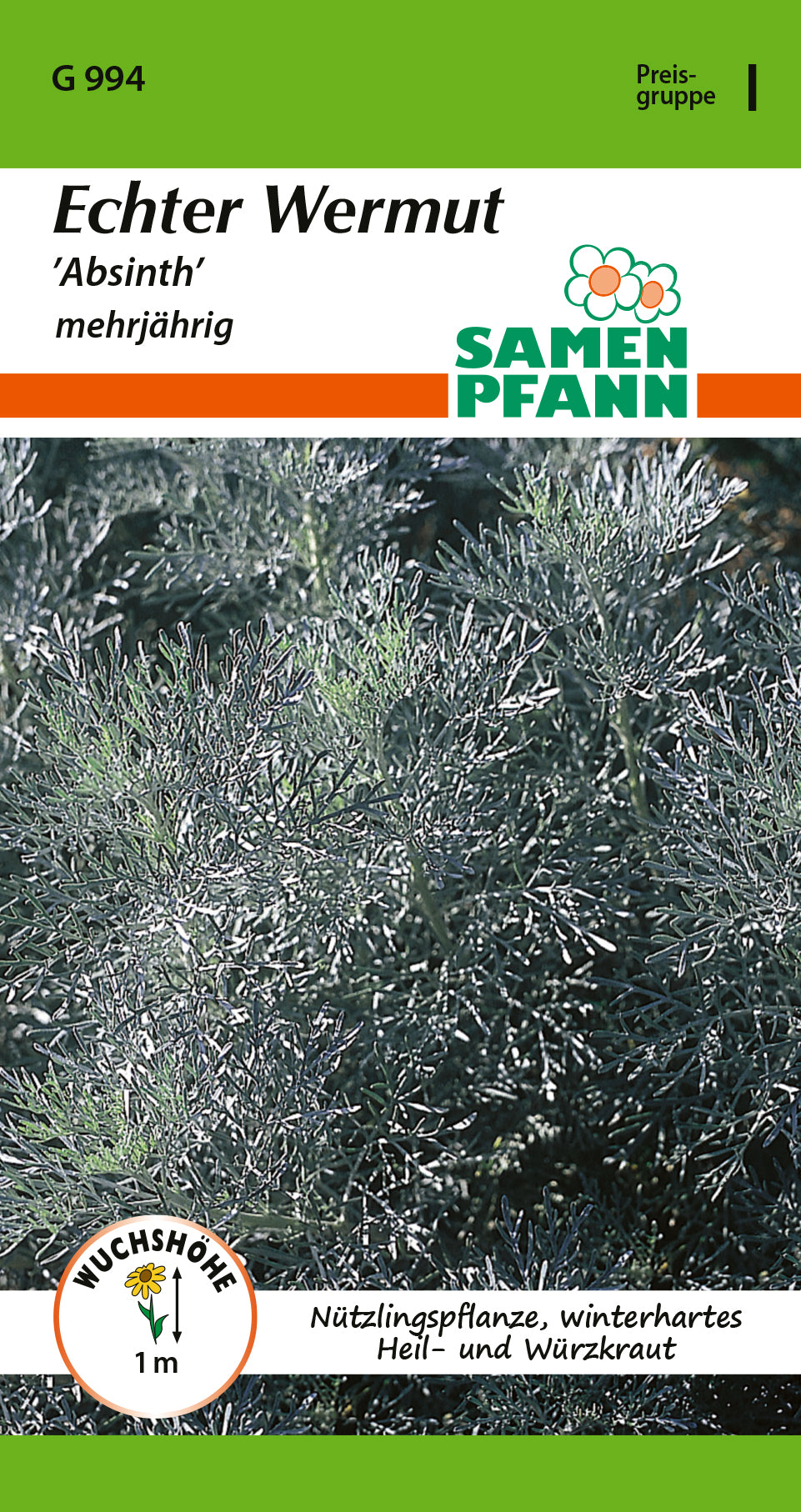 Samen Pfann Absinth Echter Wermut