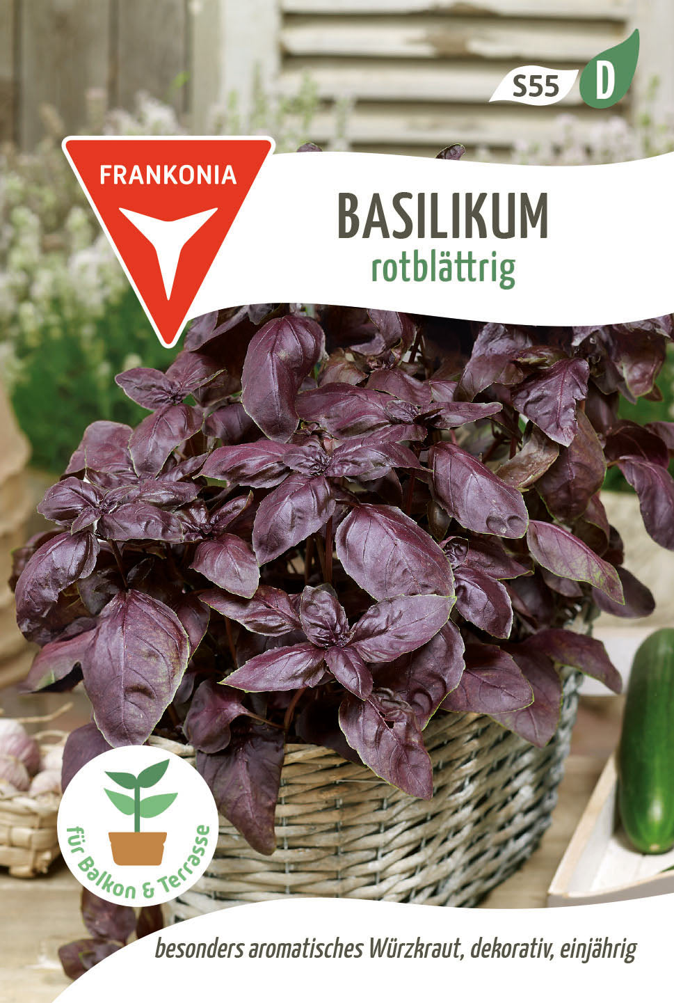 Frankonia Samen Basilikum rotblättrig