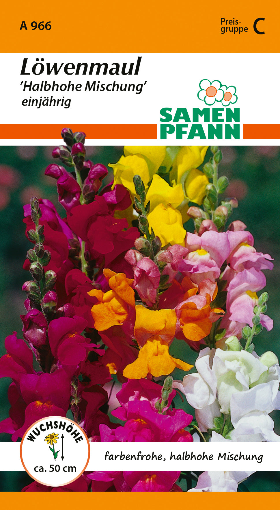 Samen Pfann Löwenmaul Halbhohe Mischung Einjährig