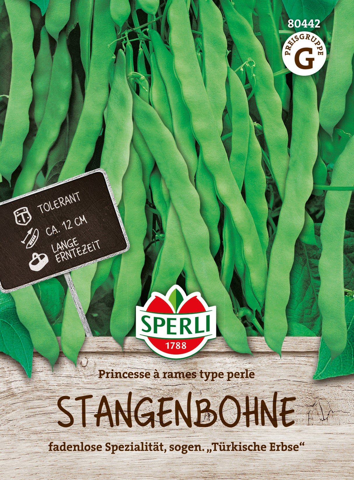 SPERLI Stangenbohne Princesse à rames type perle