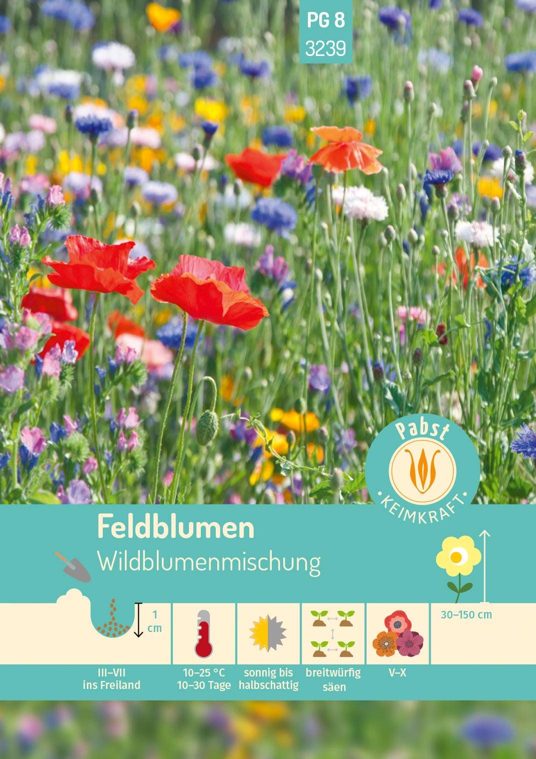 Pabst Keimkraft Blumenwiesen Naturgarten Wildblumen- und Kräuterwiese