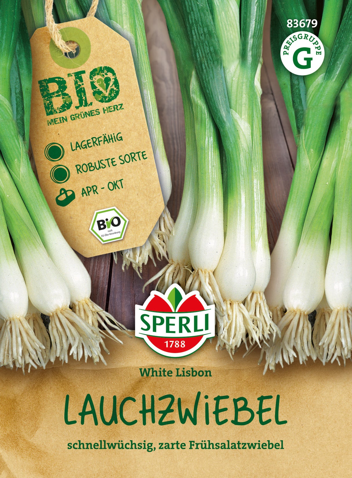 SPERLI BIO Lauchzwiebel White Lisbon